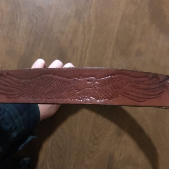 Other - 3/$15 Leather embossed eagle belt